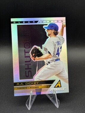 2013 Pinnacle Clear Vision Pitching Shutout #CV6 R.A. Dickey Toronto Blue Jays